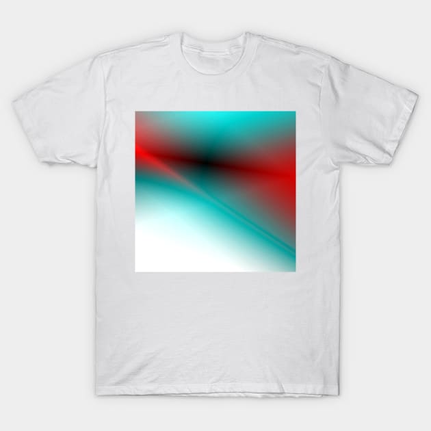 Blue red white abstract texture art T-Shirt by Artistic_st